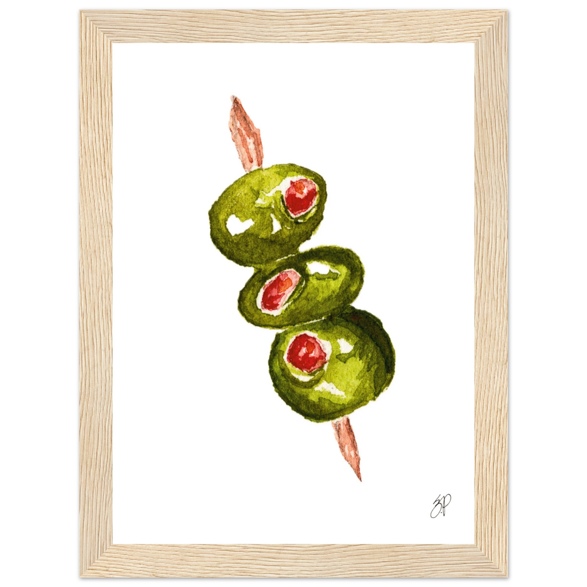 Olive a Good Time | 5x7 Premium Matte Print (with frame) – Zelia